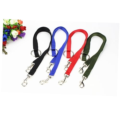 FONDOTIN Zwei Hundeleinen Haustier-zugseil Doppelleine Für Hunde Design Rot Nylon Für Haustiere FONDOTIN Zwei Hundeleinen Haustier-zugseil Doppelleine Für Hunde Design Rot Nylon Für Haustiere von FONDOTIN