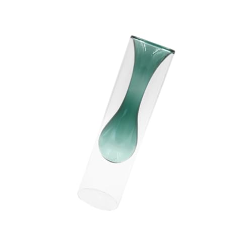 FONDOTIN Doppelwandige Glasvase aus Hochwertigem Borosilikat Transparente Grüne Pflanzenvase für Hydroponik Stilvolle Tischdeko Bruchsicher und Langlebig für Blumenarrangements und FONDOTIN Doppelwandige Glasvase aus Hochwertigem Borosilikat Transparente Grüne Pflanzenvase für Hydroponik Stilvolle Tischdeko Bruchsicher und Langlebig für Blumenarrangements und von FONDOTIN