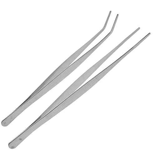 FONDOTIN Edelstahl-Set 25 cm Gerade Und Gebogene Zangen Abgewinkelte Futterzange Pflege Und Verwendung Für Reptilien Schlangen Eidechsen Spinnen FONDOTIN Edelstahl-Set 25 cm Gerade Und Gebogene Zangen Abgewinkelte Futterzange Pflege Und Verwendung Für Reptilien Schlangen Eidechsen Spinnen von FONDOTIN