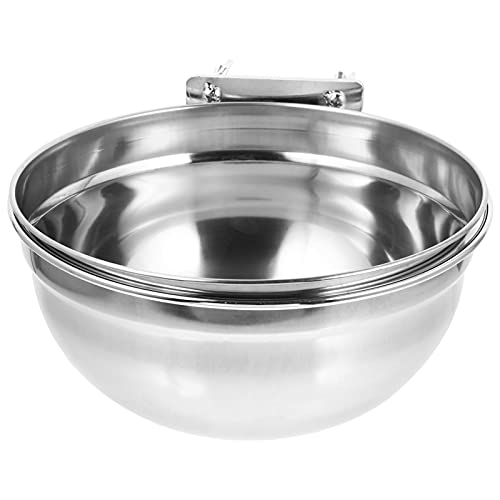 FONDOTIN Hundefutter-wassernapf-Spender Haustiernapf Edelstahl Hängender Käfignapf Große Kapazität von FONDOTIN