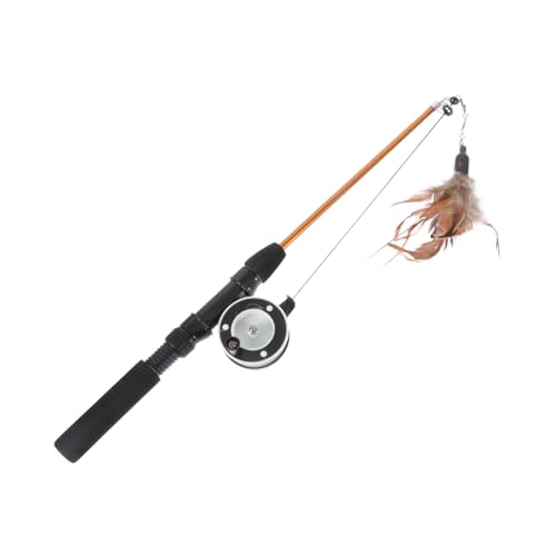 FONDOTIN Einziehbarer Katzenangel Mit Interaktivem Katzenteaser Stick Für Stundenlangen Spaß Und Aktivierung Jagdinstinkte Für Katzenliebhaber FONDOTIN Einziehbarer Katzenangel Mit Interaktivem Katzenteaser Stick Für Stundenlangen Spaß Und Aktivierung Jagdinstinkte Für Katzenliebhaber von FONDOTIN