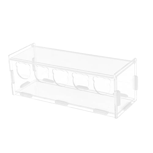 FONDOTIN Essensbox für Haustiere Transparente Fütterungsschale für Rutin Hühner und Andere und Hygienisch die Tägliche Fütterung im Käfig FONDOTIN Essensbox für Haustiere Transparente Fütterungsschale für Rutin Hühner und Andere und Hygienisch die Tägliche Fütterung im Käfig von FONDOTIN
