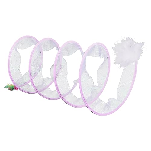 FONDOTIN Faltbarer Katzentunnel Filter Für Katzenbrunnen Knistertunnel Draht Fenster Der Katzenhängematte Katzen-Donut-Tunnel Katzenspieltunnel Katzenminze Violet Elastisches Netz FONDOTIN Faltbarer Katzentunnel Filter Für Katzenbrunnen Knistertunnel Draht Fenster Der Katzenhängematte Katzen-Donut-Tunnel Katzenspieltunnel Katzenminze Violet Elastisches Netz von FONDOTIN