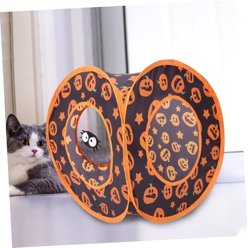 FONDOTIN Faltbarer Katzentunnel Halloween aus Polyester Interaktives für Katzen und Kleintiere Sicherer Versteck und Trainingswürfel Platzsparend für Wohnungskatzen und Dekoration FONDOTIN Faltbarer Katzentunnel Halloween aus Polyester Interaktives für Katzen und Kleintiere Sicherer Versteck und Trainingswürfel Platzsparend für Wohnungskatzen und Dekoration von FONDOTIN