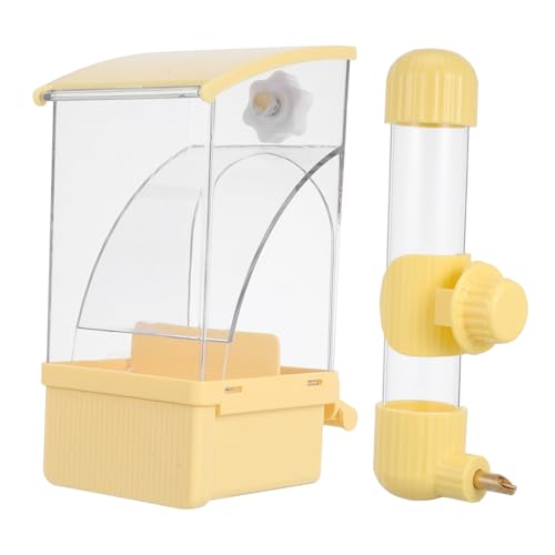 FONDOTIN Futter und Wasserversorgung für Nymphensittiche Wellensittiche und Lovebirds Kunststoffdesign Einfach zu Reinigen Langlebig für Käfigtypen Geeignet von FONDOTIN