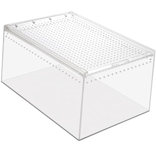 FONDOTIN Habitatbox Für Reptilien Auslaufsichere Zuchtbox Gehegebelüftung Für Die Pflege Von Spinnenechsen von FONDOTIN
