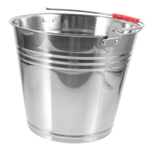 FONDOTIN Futtereimer Wassereimer Vieh Hundewasser Haustierwasserschale Rostfreier Eimer Spender Für Wassernapf Für Hunde Wassertank Plüsch Milcheimer Kuh Trog Silver Rostfreier Stahl FONDOTIN Futtereimer Wassereimer Vieh Hundewasser Haustierwasserschale Rostfreier Eimer Spender Für Wassernapf Für Hunde Wassertank Plüsch Milcheimer Kuh Trog Silver Rostfreier Stahl von FONDOTIN