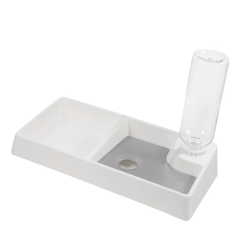 FONDOTIN Automatische Futter Und Wasserversorgung Für Haustiere Katzennapf Mit Integriertem Wasserspender Rutschfestes Design - Für Katzen Hunde Und Kaninchen FONDOTIN Automatische Futter Und Wasserversorgung Für Haustiere Katzennapf Mit Integriertem Wasserspender Rutschfestes Design - Für Katzen Hunde Und Kaninchen von FONDOTIN