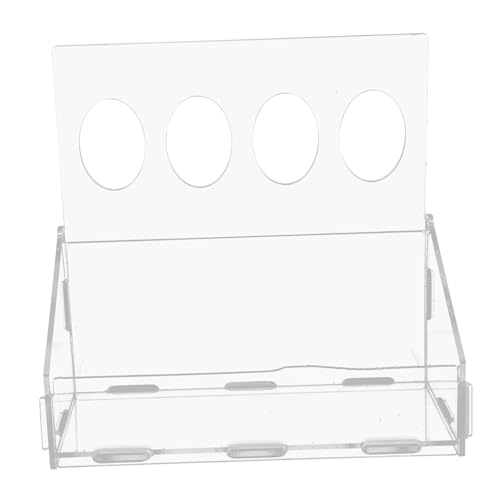 FONDOTIN Futterspender Transparent Für Ratten Hähne Dekoration Geflügel Rupfer Küken Krümel Mehlwürmer Schweinestall Wachtelfutter Obst Küche Schnuller Schüssel Hühner von FONDOTIN