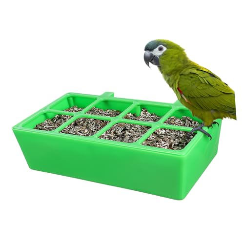 FONDOTIN Futterspender Vogelfuttertablett Vogelfutternapf Vogelfutterhalter Vogelfutterstation Vögel Leckerlibecher Vogelfutterhalter Papageienfutternäpfe Käfig Vogelfutternapf von FONDOTIN