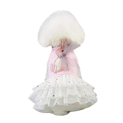 FONDOTIN Gauzy Hundekleid Tutu-Rock Haustier-Outdoor-Kleidung Modisches Hunde-Party-Outfit Weiche Baumwolle Größe Xs FONDOTIN Gauzy Hundekleid Tutu-Rock Haustier-Outdoor-Kleidung Modisches Hunde-Party-Outfit Weiche Baumwolle Größe Xs von FONDOTIN