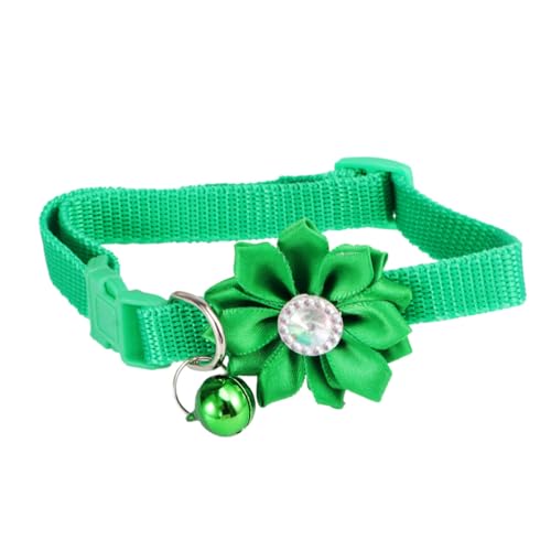 FONDOTIN Katzen- Und Hundehalsband Blumenhalskette Für Haustiere Mit Glöckchen Stilvolle Haustierkette von FONDOTIN