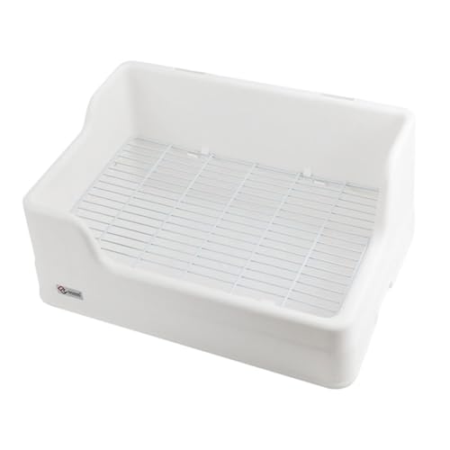 FONDOTIN Große Kaninchen Toilette aus Langlebigem Geruchsneutralem Material Rutschfestes Trainingsbett mit Sicherem Maschensystem Kratzfeste Kanten für Kaninchen und Kleintierkäfige zur von FONDOTIN