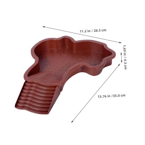 FONDOTIN Sonnenplattform Für Schildkröten Mit Rampe Futternapf Für Reptilien Wassernapf Für Schildkröten Frösche Und Molche Aus Strapazierfähigem Kunststoff Leicht Zu Pflegen Und FONDOTIN Sonnenplattform Für Schildkröten Mit Rampe Futternapf Für Reptilien Wassernapf Für Schildkröten Frösche Und Molche Aus Strapazierfähigem Kunststoff Leicht Zu Pflegen Und von FONDOTIN