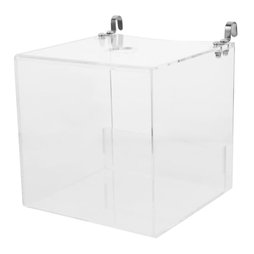 FONDOTIN Papageien-Vogelbadewanne zum Aufhängen Dusch-Badewürfel Papageien-Badewanne auslaufsichere Futterbox einfache Installation für Sittiche Nymphensittiche Vögel FONDOTIN Papageien-Vogelbadewanne zum Aufhängen Dusch-Badewürfel Papageien-Badewanne auslaufsichere Futterbox einfache Installation für Sittiche Nymphensittiche Vögel von FONDOTIN