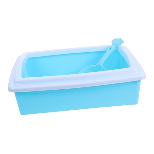 FONDOTIN Halbgeschlossene Katzentoilette Mit Pinkelschutz Offenes Töpfchen Für Kätzchen Zu Reinigen Katzenfreundliches Design Für Kleine Und Haustiere FONDOTIN Halbgeschlossene Katzentoilette Mit Pinkelschutz Offenes Töpfchen Für Kätzchen Zu Reinigen Katzenfreundliches Design Für Kleine Und Haustiere von FONDOTIN