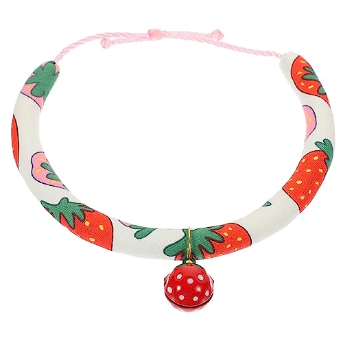 FONDOTIN Halsband Im Japanischen Stil Leckerlis Für Haustiere Katzenglöckchen Für Katzenhalsbänder Welpenhalsbänder Für Kätzchen Hundehalsbandhalter Kätzchenhalsband Mit Glöckchen von FONDOTIN