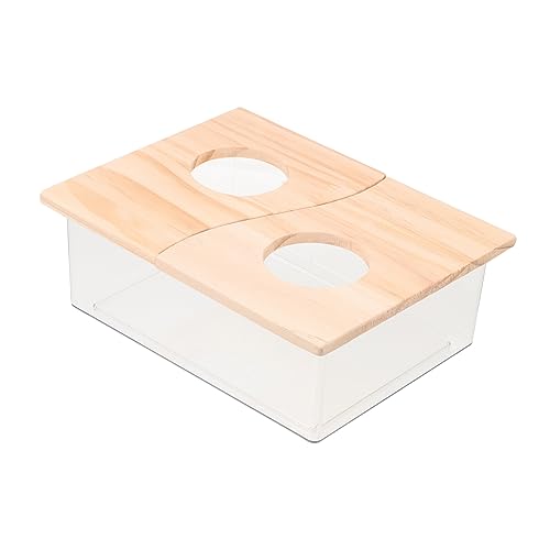 FONDOTIN Hamster Badezimmer Für Kleine Haustiere Transparenter Sandbad Behälter Vielseitig Einsetzbar Als Badewanne Futterspender Und Toilette Für Hamster Und Chinchillas FONDOTIN Hamster Badezimmer Für Kleine Haustiere Transparenter Sandbad Behälter Vielseitig Einsetzbar Als Badewanne Futterspender Und Toilette Für Hamster Und Chinchillas von FONDOTIN