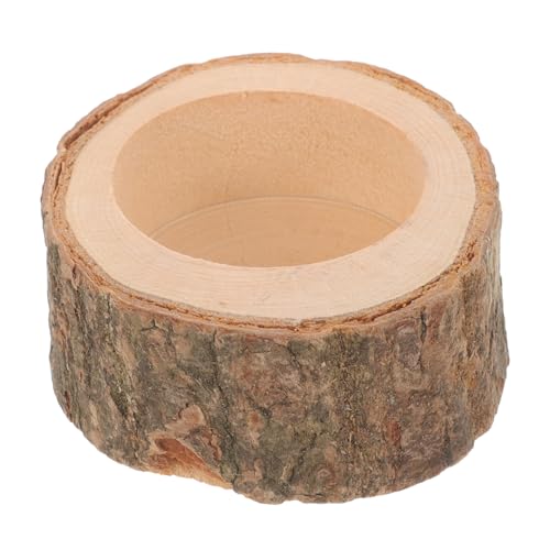 FONDOTIN Hamster Futternapf aus Holz Kleine Futter und Wasserschale für Meerschweinchen und Kaninchen Langlebiger Sicherer Holznapf mit Glatter Oberfläche Leicht zu Reinigen für von FONDOTIN