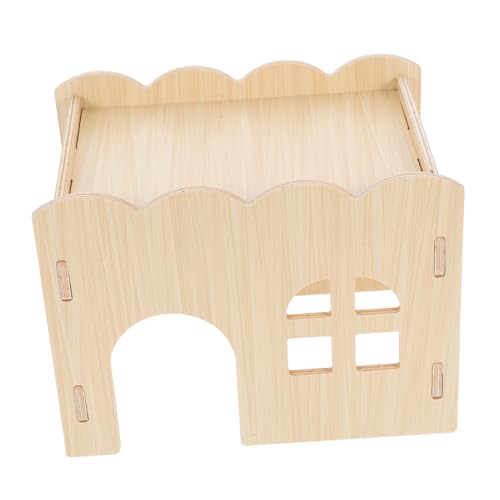 FONDOTIN Hamster Holzhaus Unlackiert Atmungsaktiv Stabil für Kleine Nagetiere Hamsterversteck Spielhaus Platzsparend Robust und Gemütlich für Zwerghamster und Hamsterzubehör FONDOTIN Hamster Holzhaus Unlackiert Atmungsaktiv Stabil für Kleine Nagetiere Hamsterversteck Spielhaus Platzsparend Robust und Gemütlich für Zwerghamster und Hamsterzubehör von FONDOTIN
