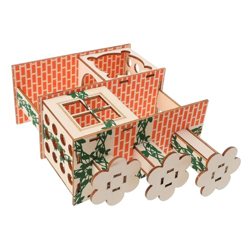 FONDOTIN Holz Hamster Versteck Rampe Meerschweinchen Versteck Bit Hütte Für Tiere Dekorative Ratte Versteck Villa FONDOTIN Holz Hamster Versteck Rampe Meerschweinchen Versteck Bit Hütte Für Tiere Dekorative Ratte Versteck Villa von FONDOTIN