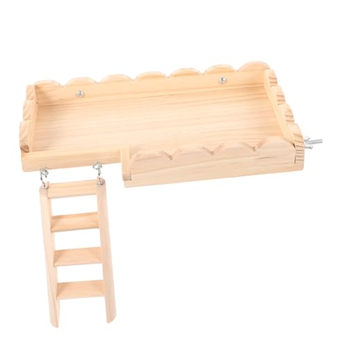 FONDOTIN Hamster Plattform Spielzeug Mit Treppe Kletterzubehör Für Kleintiere Fördert Und Spielspaß Für Hamster Meerschweinchen Und Andere Nager FONDOTIN Hamster Plattform Spielzeug Mit Treppe Kletterzubehör Für Kleintiere Fördert Und Spielspaß Für Hamster Meerschweinchen Und Andere Nager von FONDOTIN