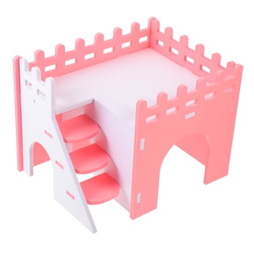 FONDOTIN Hamster Versteck aus Massivem Holz Buntes Kleines Haus Villa für Meerschweinchen und Chinchillas Gemütliches Kleintierhaus für Hamster als Rückzugsort und Spielhaus FONDOTIN Hamster Versteck aus Massivem Holz Buntes Kleines Haus Villa für Meerschweinchen und Chinchillas Gemütliches Kleintierhaus für Hamster als Rückzugsort und Spielhaus von FONDOTIN