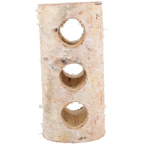 FONDOTIN Hamster Versteck aus Natürlichem Holz Tunnel mit Öffnungen für Hamster und Andere Kleintiere Leicht und Tragbar Sicheres Kauspielzeug für Spiel und Schlaf FONDOTIN Hamster Versteck aus Natürlichem Holz Tunnel mit Öffnungen für Hamster und Andere Kleintiere Leicht und Tragbar Sicheres Kauspielzeug für Spiel und Schlaf von FONDOTIN