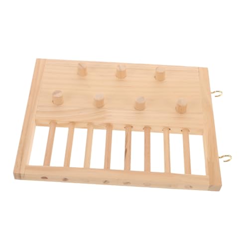FONDOTIN Hamster-kletterleiter Nahrungssuche Ausbildung Klettern Guinea-anreicherungsspielzeug Drinnen Meerschweinchen Versteck Haustier Rattenbeißspielzeug Rattenleiter Holzleiter Hölzern von FONDOTIN