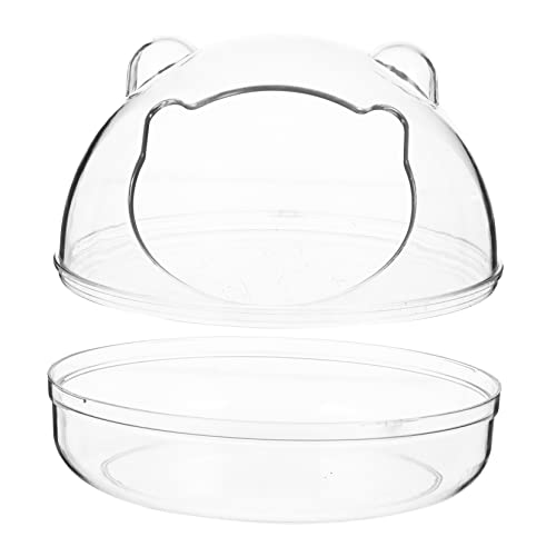 FONDOTIN Hamsterbad meerschweinchen Wasser Kaninchen Schließe Hoodies Plüsch Wurf Hamster klo Hamster sandbad Badebehälter für Hamster kleine Haustierbadewanne Plastik Transparent FONDOTIN Hamsterbad meerschweinchen Wasser Kaninchen Schließe Hoodies Plüsch Wurf Hamster klo Hamster sandbad Badebehälter für Hamster kleine Haustierbadewanne Plastik Transparent von FONDOTIN