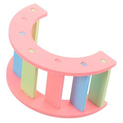FONDOTIN Hamsterbrücke aus Robustem Sichere Glatte Oberfläche Kletterspielzeug für Hamster Meerschweinchen und Kleintiere Dekorative Langlebige Brücke für Käfige Trainings und FONDOTIN Hamsterbrücke aus Robustem Sichere Glatte Oberfläche Kletterspielzeug für Hamster Meerschweinchen und Kleintiere Dekorative Langlebige Brücke für Käfige Trainings und von FONDOTIN