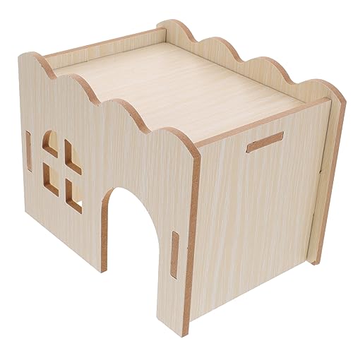 FONDOTIN Hamsterhaus aus Holz Mehrkammer Habitat für Meerschweinchen und Hamster Langlebig und Sicher Rückzugsort und Spielplatz Praktische und Gemütliche FONDOTIN Hamsterhaus aus Holz Mehrkammer Habitat für Meerschweinchen und Hamster Langlebig und Sicher Rückzugsort und Spielplatz Praktische und Gemütliche von FONDOTIN