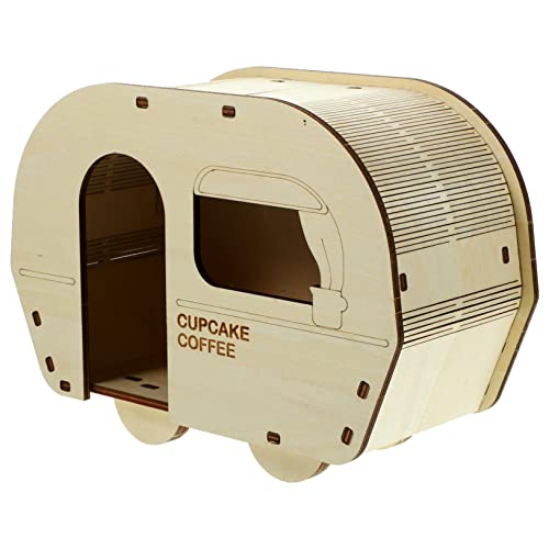 FONDOTIN Hamsterhaus aus Holz für Kleine Haustiere Versteck im Auto Design für Schlaf und Sicheres und Langlebiges Käfigspielzeug für Hamster und Kleine FONDOTIN Hamsterhaus aus Holz für Kleine Haustiere Versteck im Auto Design für Schlaf und Sicheres und Langlebiges Käfigspielzeug für Hamster und Kleine von FONDOTIN