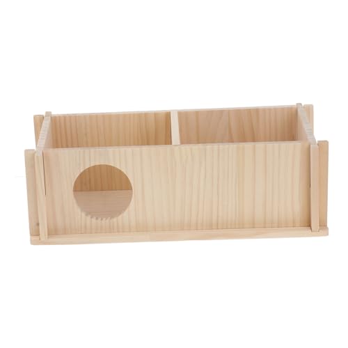 FONDOTIN Exquisites Hamsterhaus Aus Holz Tierheim Spielzeug Für Hamster Langlebiges Material von FONDOTIN
