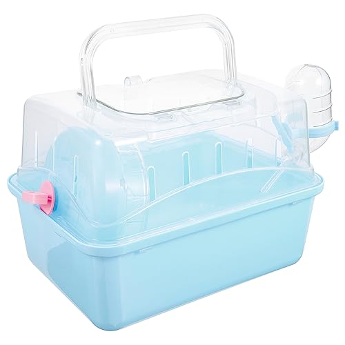 FONDOTIN Hamsterkäfig mit Panoramafenster Transportbox für Kleintiere Kompakt für Reisen und Ausflüge Kunststoffmaterial für FONDOTIN Hamsterkäfig mit Panoramafenster Transportbox für Kleintiere Kompakt für Reisen und Ausflüge Kunststoffmaterial für von FONDOTIN