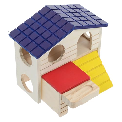 FONDOTIN Hamster Spielplatz Aus Holz Mit Zwei Interaktives Hamsterhaus Für Käfige Niedliches Versteck Und Plattform Für Kleine Haustiere Geeignet Für Hamster Und Kaninchen FONDOTIN Hamster Spielplatz Aus Holz Mit Zwei Interaktives Hamsterhaus Für Käfige Niedliches Versteck Und Plattform Für Kleine Haustiere Geeignet Für Hamster Und Kaninchen von FONDOTIN