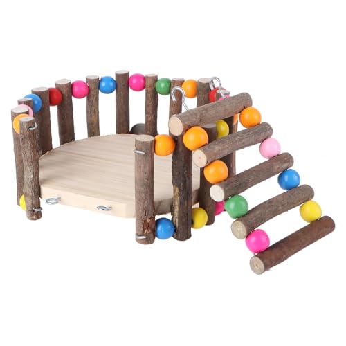 FONDOTIN Holz Hamster Plattform Leiter Set Größe Pet Spielzeug Krabbeln Leiter Hamster Liefert von FONDOTIN