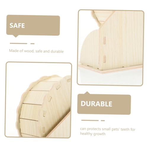 FONDOTIN Hamsterrad Holz Leises Laufrad für Kleintiere Wie Chinchilla Meerschweinchen Igel Geräuscharm Ø mit Stabilem Gestell Geeignet für Hamster Mäuse und Rennmäuse FONDOTIN Hamsterrad Holz Leises Laufrad für Kleintiere Wie Chinchilla Meerschweinchen Igel Geräuscharm Ø mit Stabilem Gestell Geeignet für Hamster Mäuse und Rennmäuse von FONDOTIN