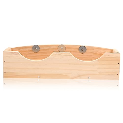 FONDOTIN Heuraufen Für - Futtertrog Aus Holz - Heuhalter - Einfach Zu Montierender Futtertrog Für Kleintiere von FONDOTIN