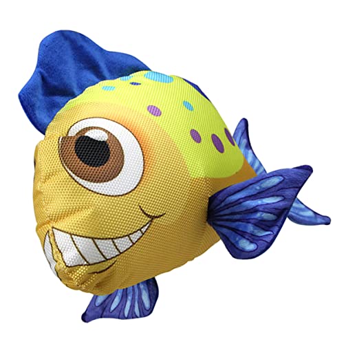 FONDOTIN Goldfisch Quietschspielzeug für Hunde Bissfestes Haustier Soundspielzeug aus Oxford Stoff Interaktives Plüschspielzeug für Welpen und Kleine Hunde FONDOTIN Goldfisch Quietschspielzeug für Hunde Bissfestes Haustier Soundspielzeug aus Oxford Stoff Interaktives Plüschspielzeug für Welpen und Kleine Hunde von FONDOTIN