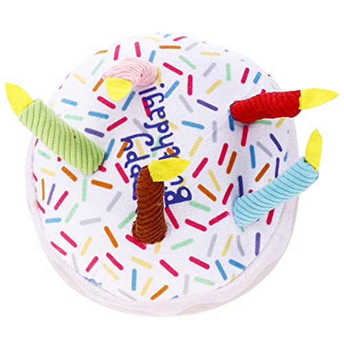 FONDOTIN Plüsch Geburtstagstorte Hundespielzeug Haustier Molaren Schleifspielzeug Cupcake Spielzeug Haustier Beißen Spielzeug Wohnkultur FONDOTIN Plüsch Geburtstagstorte Hundespielzeug Haustier Molaren Schleifspielzeug Cupcake Spielzeug Haustier Beißen Spielzeug Wohnkultur von FONDOTIN