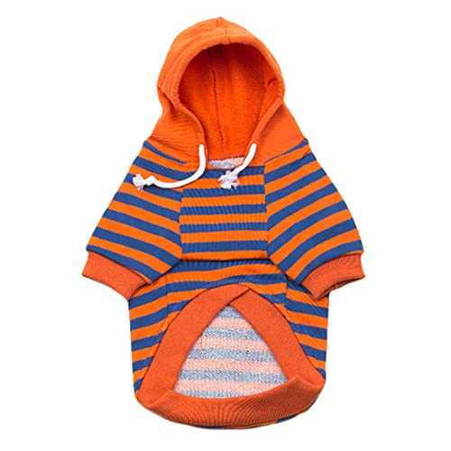 FONDOTIN Hunde-Streifenpullover Haustierkleidung für Katzen atmungsaktiver Haustier-Overall aus Baumwolle Haustier-Aarel Alltagskleidung Haustier-Outfit FONDOTIN Hunde-Streifenpullover Haustierkleidung für Katzen atmungsaktiver Haustier-Overall aus Baumwolle Haustier-Aarel Alltagskleidung Haustier-Outfit von FONDOTIN
