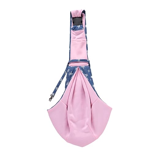FONDOTIN Haustiertasche Hundetragetasche Spazier-Schlinge Leichte Und Belüftete Haustier-umhängetasche Für Outdoor-aktivitäten Reißverschlusstasche Für Telefon Schlüssel Und Karten von FONDOTIN