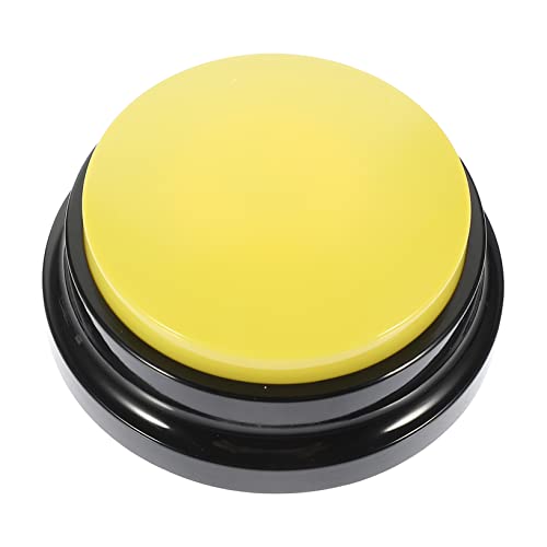 FONDOTIN Haustier-Taste Hundeknöpfe Hundeglocke Aufbewahrungstasche Für Kabelloses Ladegerät Hundepuzzle Sprechende Tasten Für Welpenspielzeug Kleine Hunde Spender Duft Co Plastik Yellow FONDOTIN Haustier-Taste Hundeknöpfe Hundeglocke Aufbewahrungstasche Für Kabelloses Ladegerät Hundepuzzle Sprechende Tasten Für Welpenspielzeug Kleine Hunde Spender Duft Co Plastik Yellow von FONDOTIN