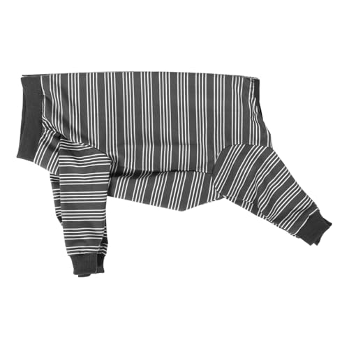 FONDOTIN Haustierhaarpräventionsanzug Hundeanzüge Hundekatzen-Shirts Hunde-Erholungsanzug männlich Hundepflege Hundeoutfit groß Hund Halloween Kostüm Polyester Grau von FONDOTIN