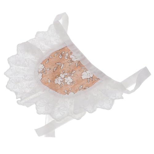 FONDOTIN Haustierhalsband hundekleidung hundezubehör Katzenaccessoire Schal im pastoralen Stil Spitzenschal basierend handtücher Sicherheitsschals für Hunde Schal für Hund Polyester Orange von FONDOTIN