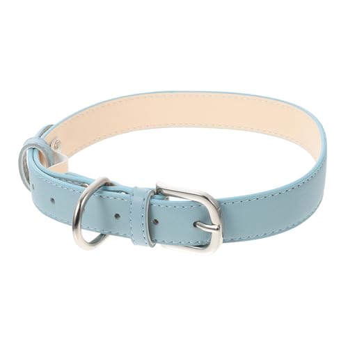 FONDOTIN Haustierhalsband sicherheitsschloss hundezubehör Halsband für Outdoor-Aktivitäten Chic Hundehalsbänder Hundehalsband Schnalle mit Name Welpe Halsring Heimtierbedarf Mikrofaser Blue von FONDOTIN