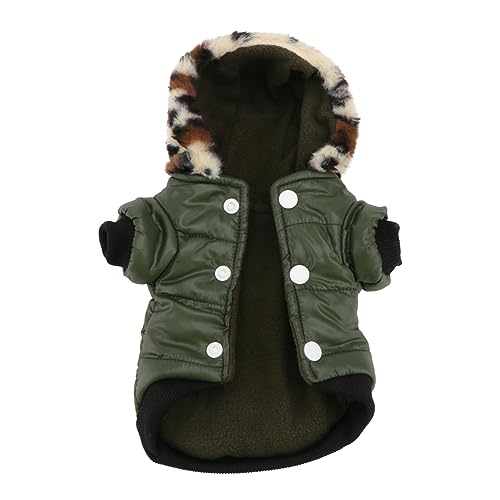 FONDOTIN Hunde-Hoodie Pelzkragen Kleidung Für Hunde Hunde-Outfits Hündchen Winterkleidung von FONDOTIN