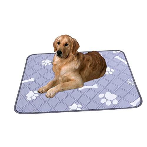 FONDOTIN Doggie Pee Pad Waschbare Haustier-PIPI-Pads - Knochenmuster Für Den Innen- Und Außenbereich von FONDOTIN