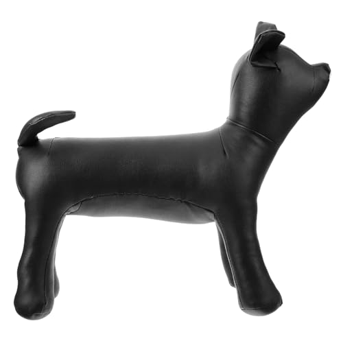 FONDOTIN Haustiermodell Stehendes Nähhundmodell Ausstellungsstand für Modelle Hundemodell aus PU-Leder zur Ausstellung Präsentationsständer für Hundebekleidung Französischer Kampf Bulldogge von FONDOTIN